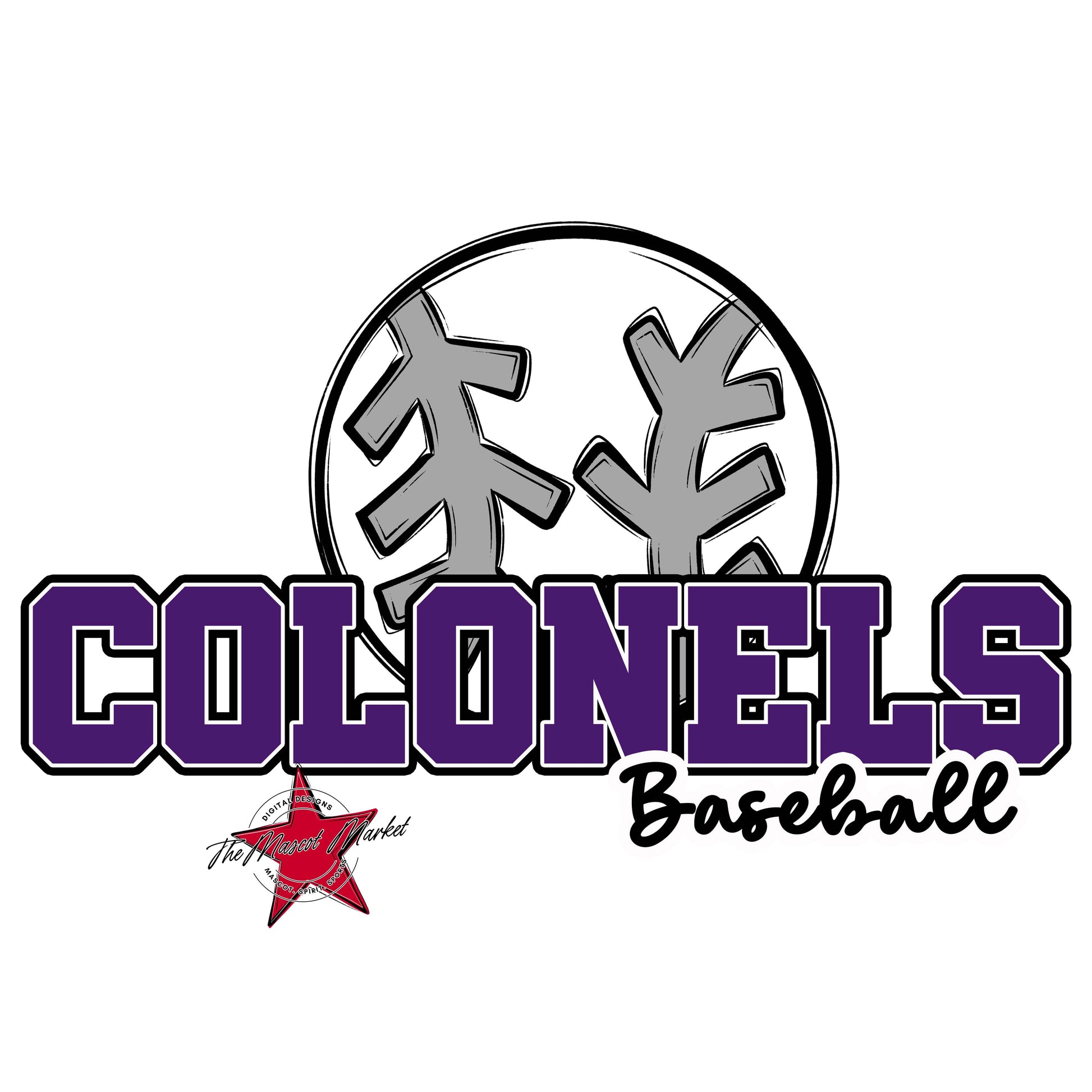 Colonels Varsity Baseball-Purple