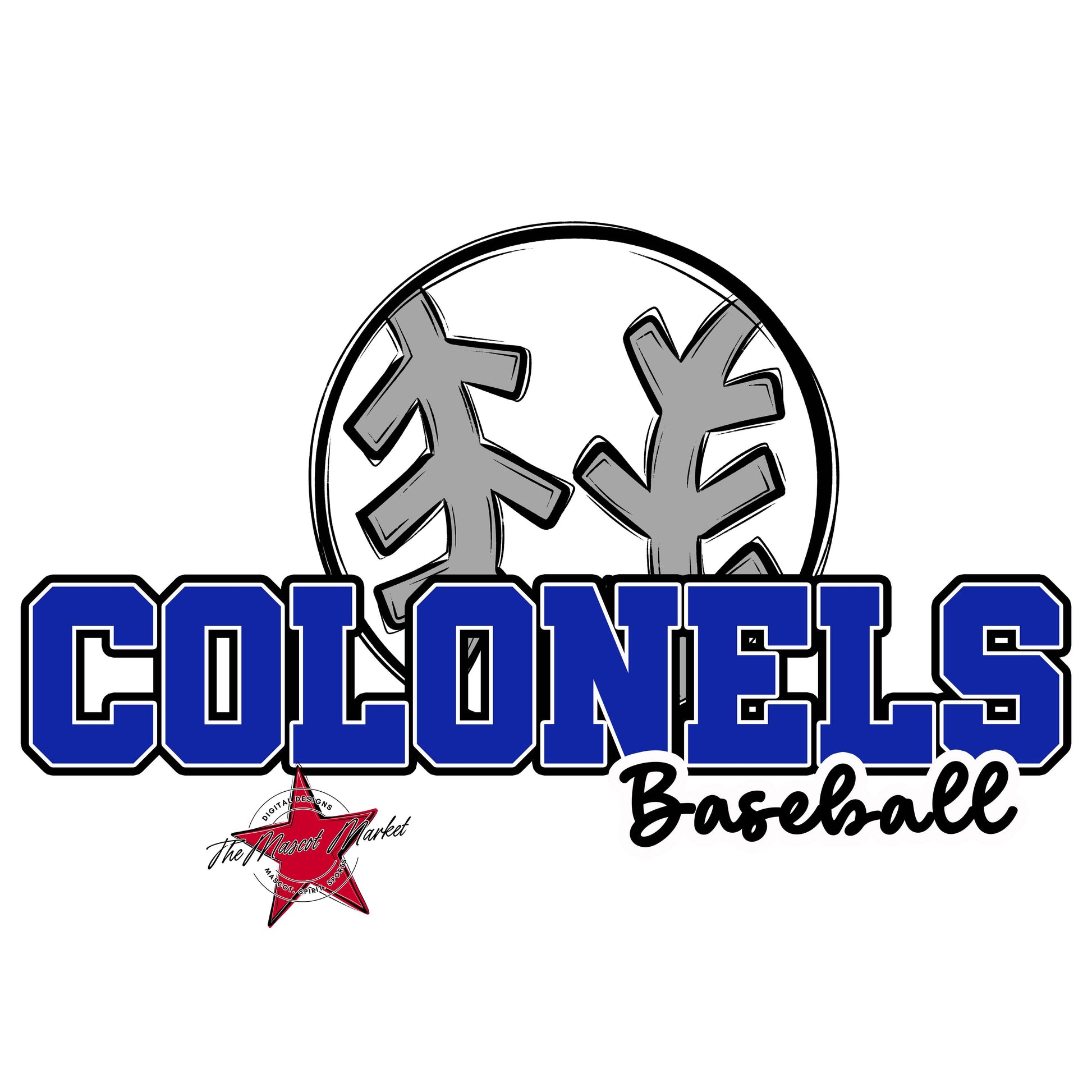 Colonels Varsity Baseball-Royal Blue