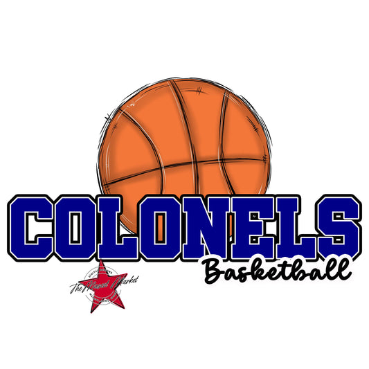 Colonels Varsity Basketball-Blue