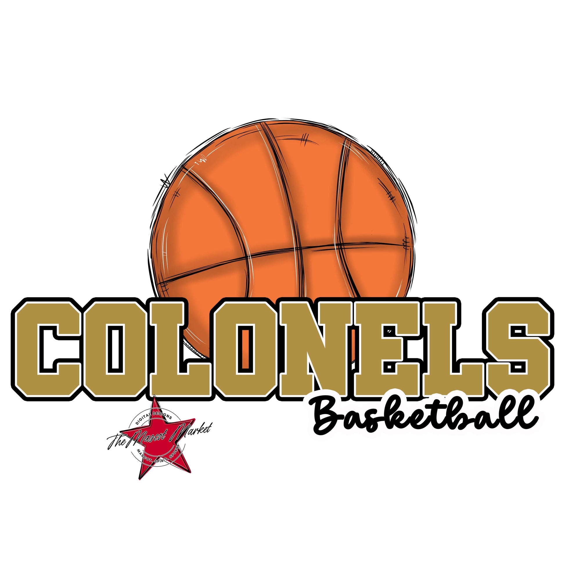 Colonels Varsity Basketball-Gold