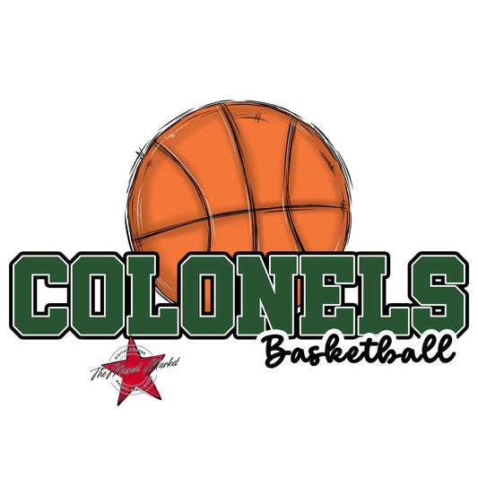 Colonels Varsity Basketball-Green
