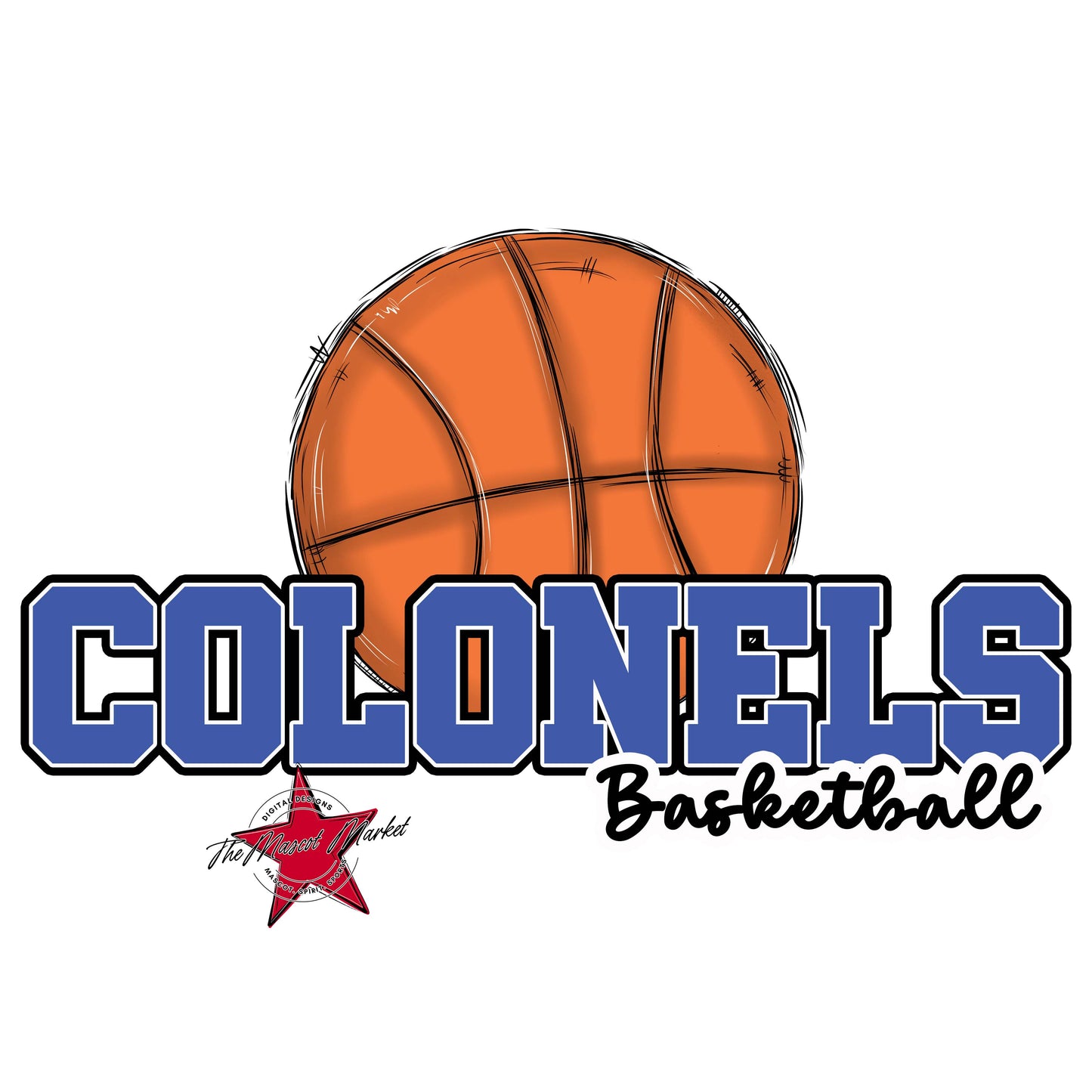 Colonels Varsity Basketball-Off Blue