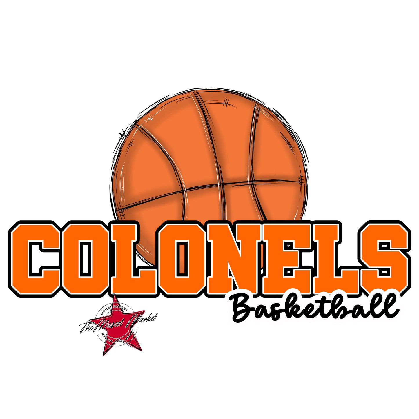 Colonels Varsity Basketball-Orange