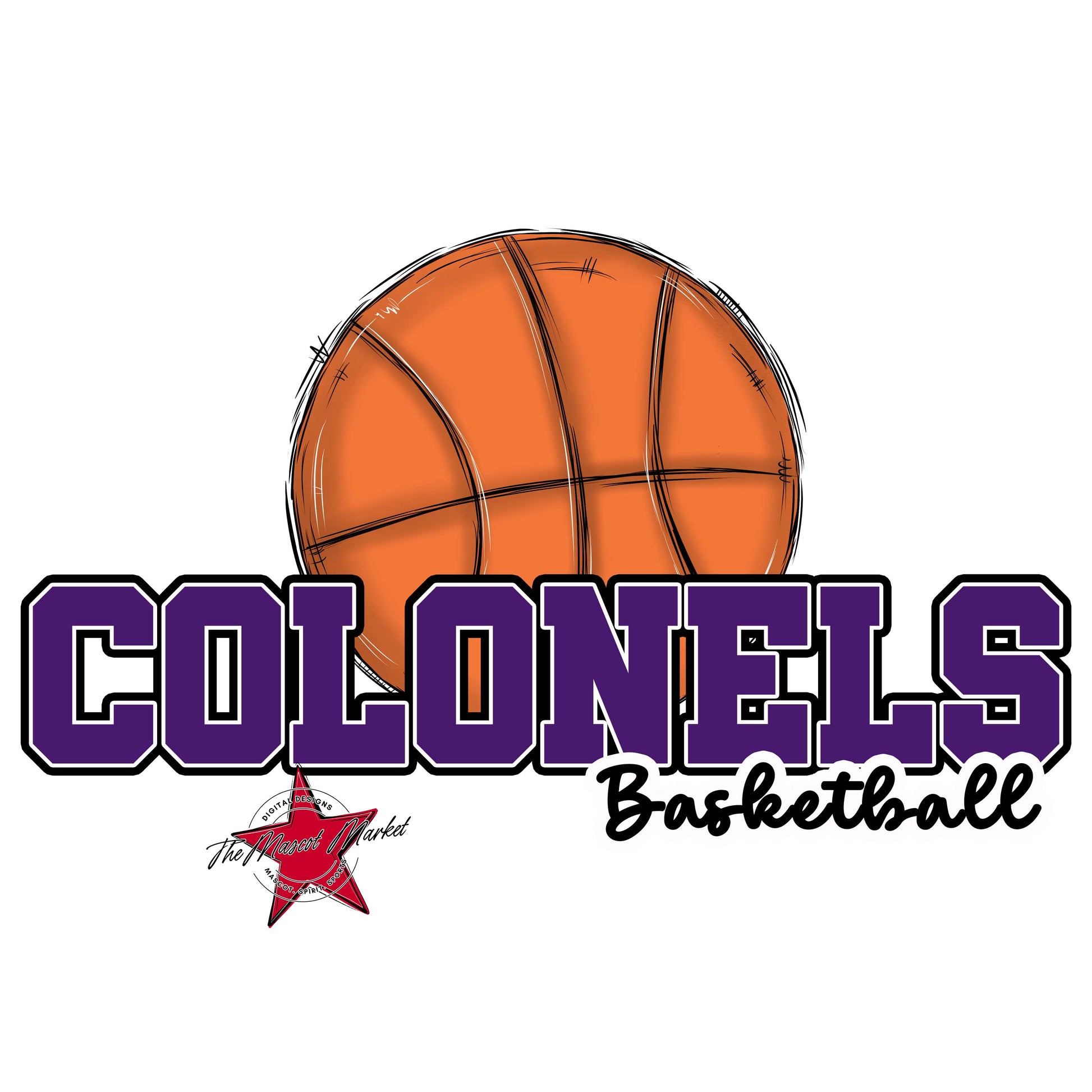 Colonels Varsity Basketball-Purple