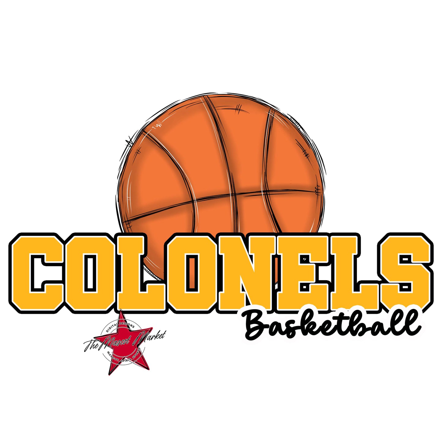 Colonels Varsity Basketball-Yellow
