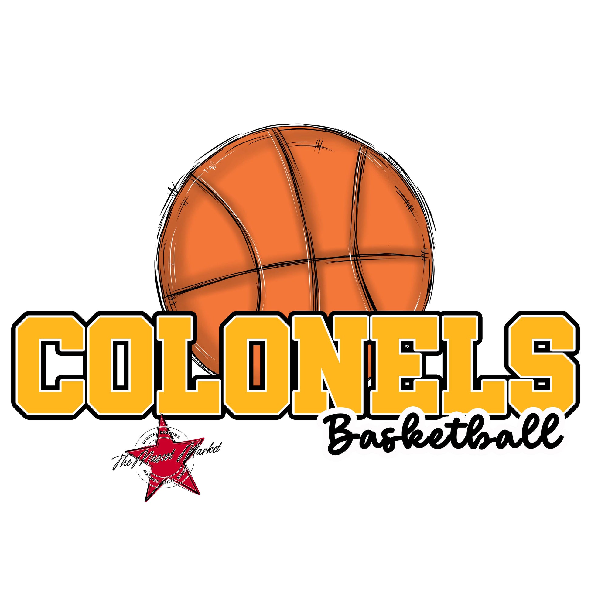 Colonels Varsity Basketball-Yellow