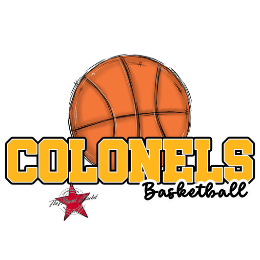 Colonels Varsity Basketball-Yellow