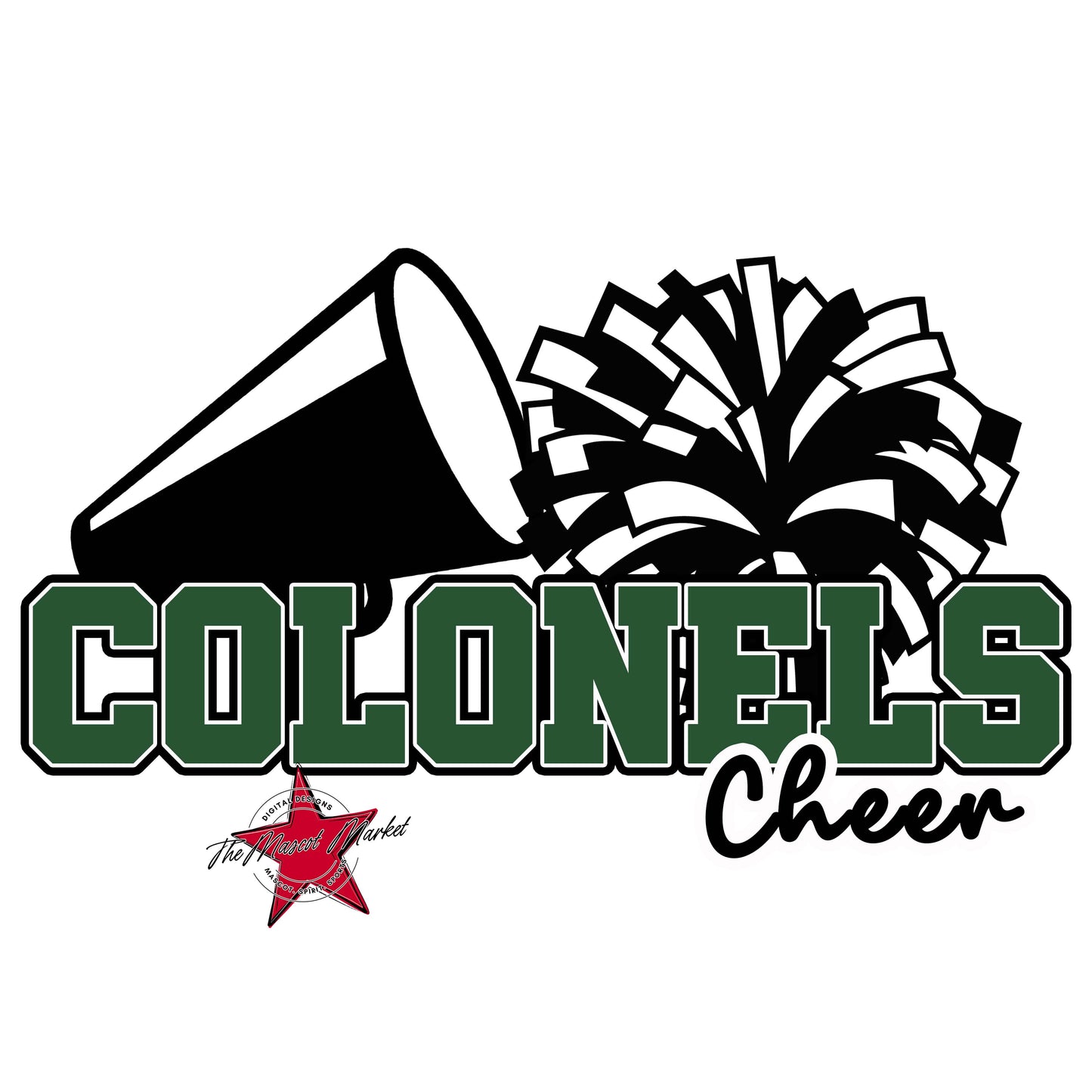 Colonels Varsity Cheer-Green