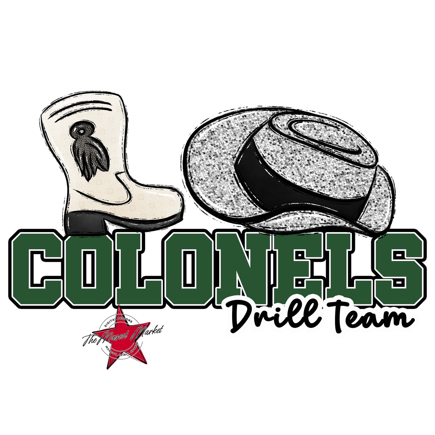 Colonels Varsity Drillteam-Green