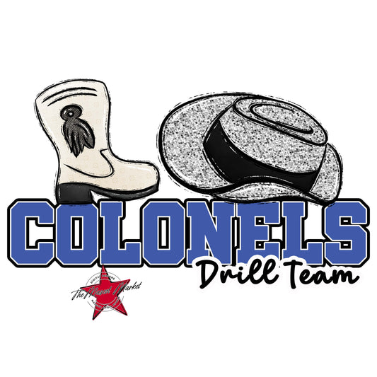 Colonels Varsity Drillteam-Off Blue