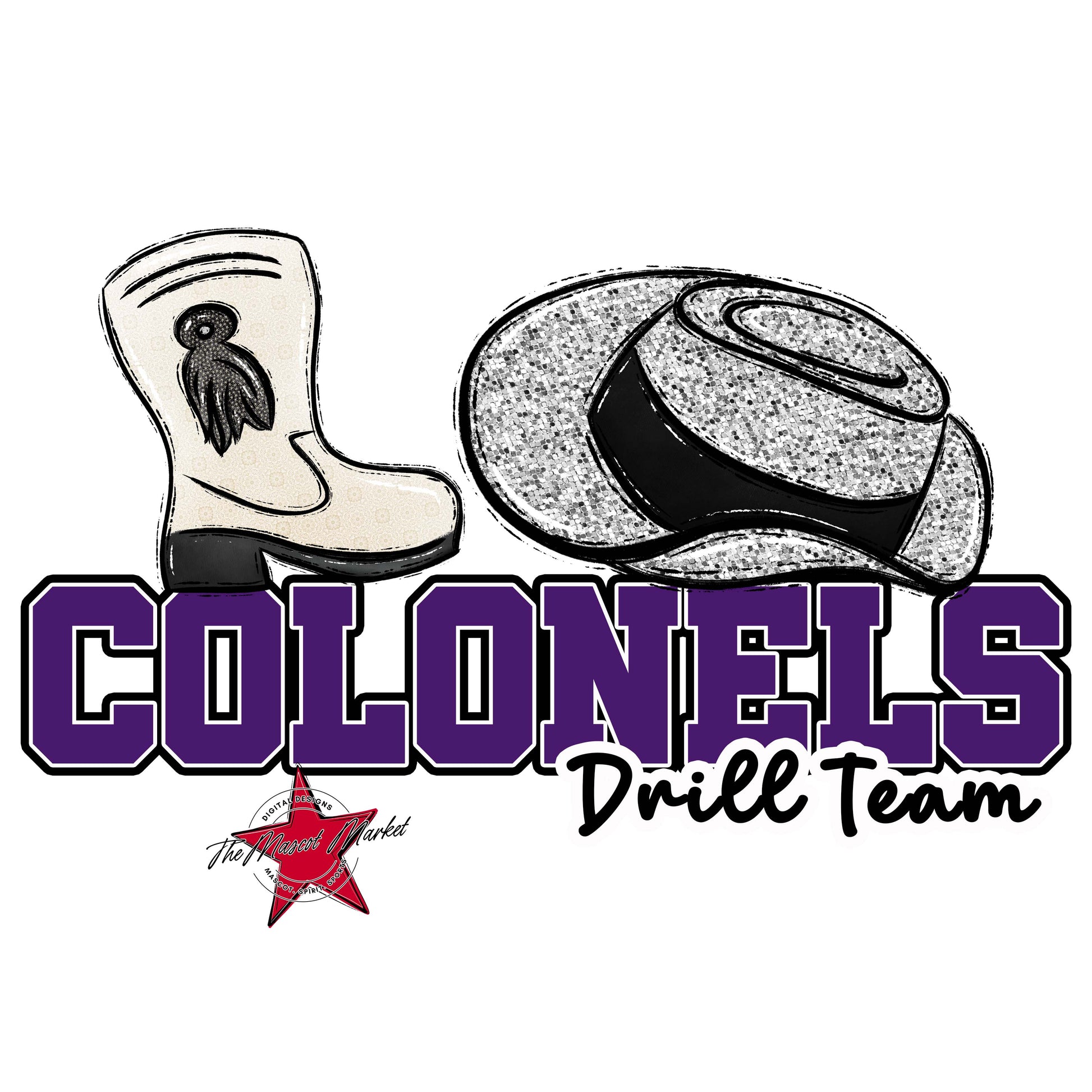 Colonels Varsity Drillteam-Purple