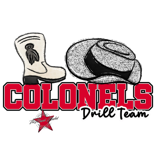 Colonels Varsity Drillteam-Red