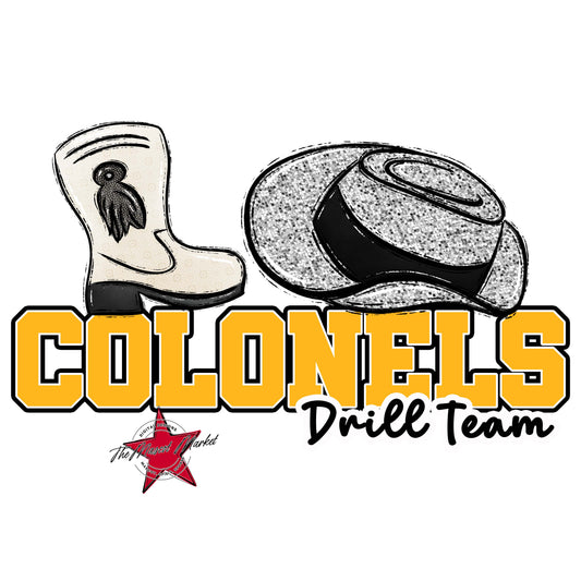 Colonels Varsity Drillteam-Yellow