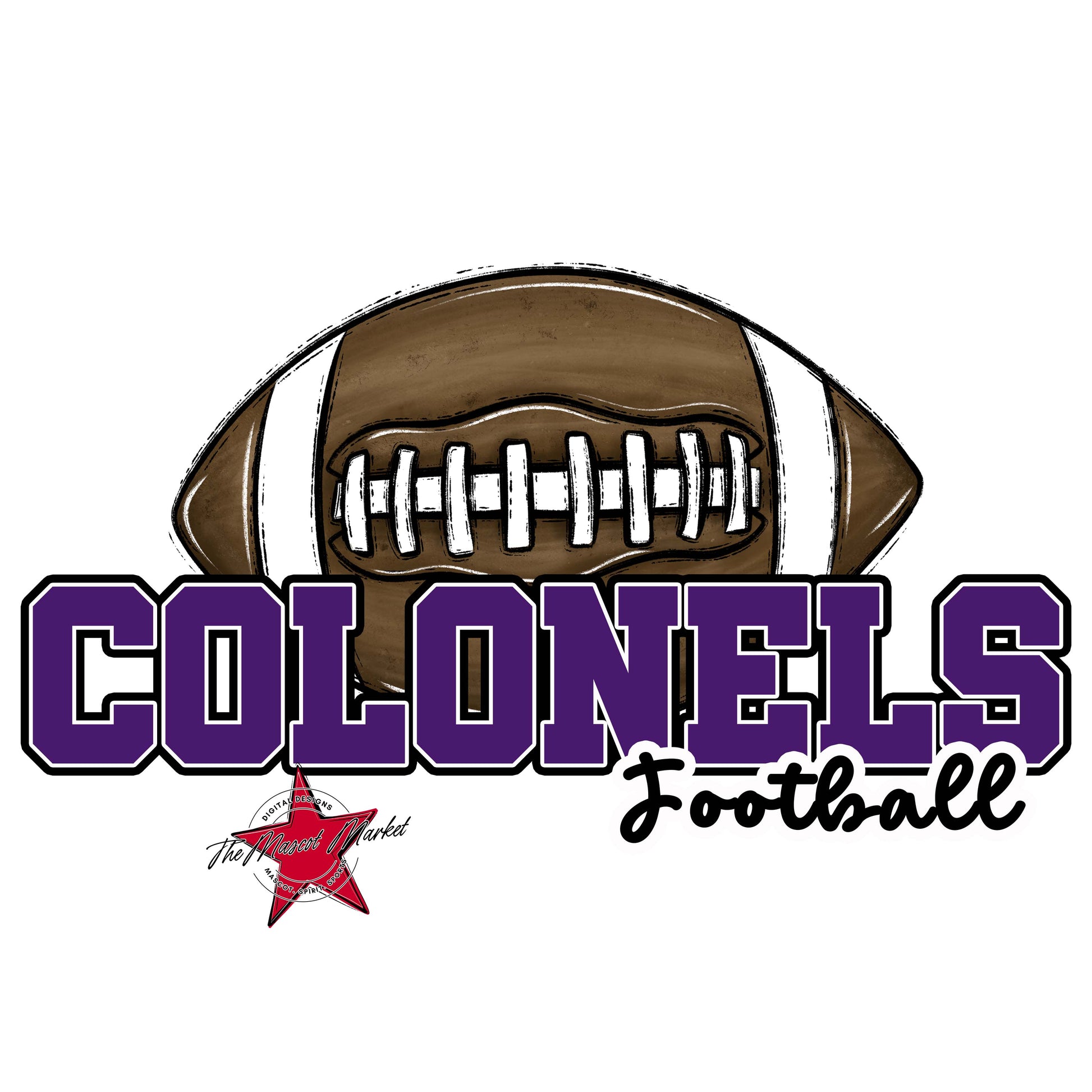 Colonels Varsity Football-Purple