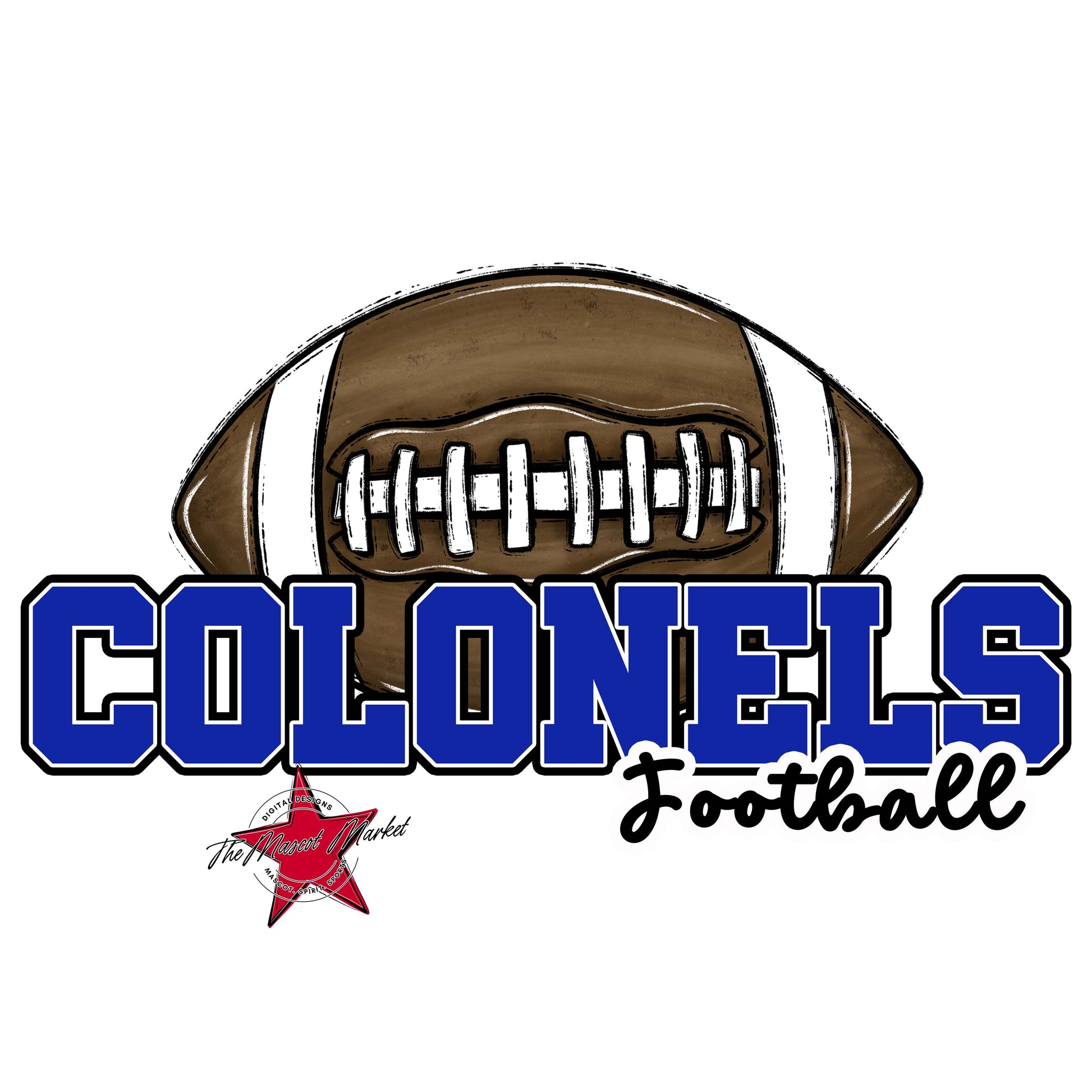 Colonels Varsity Football-Royal Blue