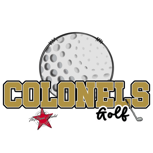 Colonels Varsity Golf-Gold