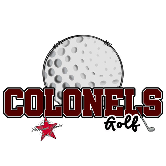 Colonels Varsity Golf-Maroon