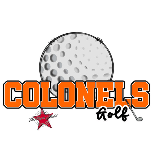 Colonels Varsity Golf-Orange