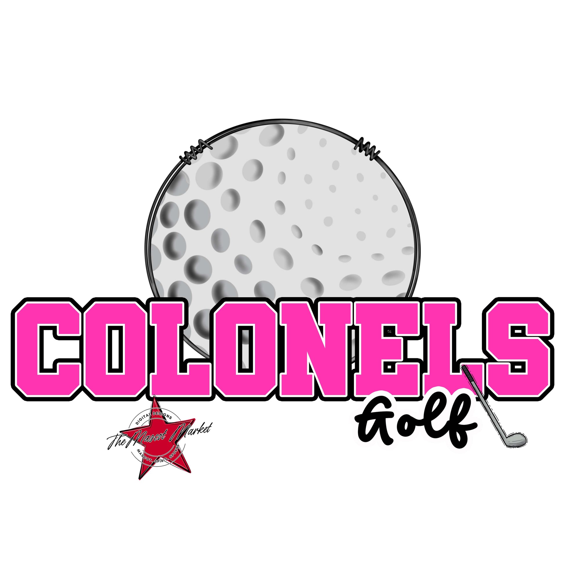 Colonels Varsity Golf-Pink