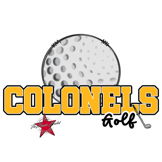 Colonels Varsity Golf-Yellow
