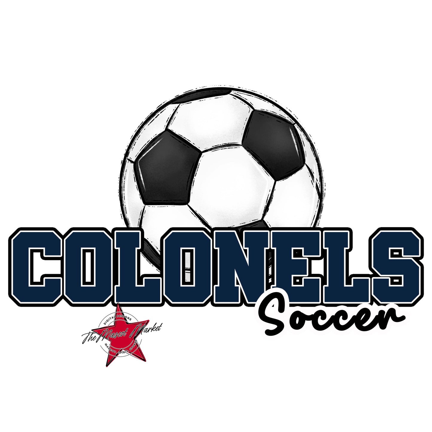 Colonels Varsity Soccer-Navy