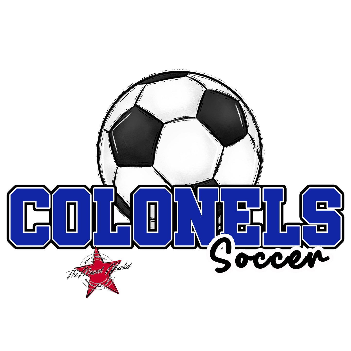 Colonels Varsity Soccer-Royal Blue