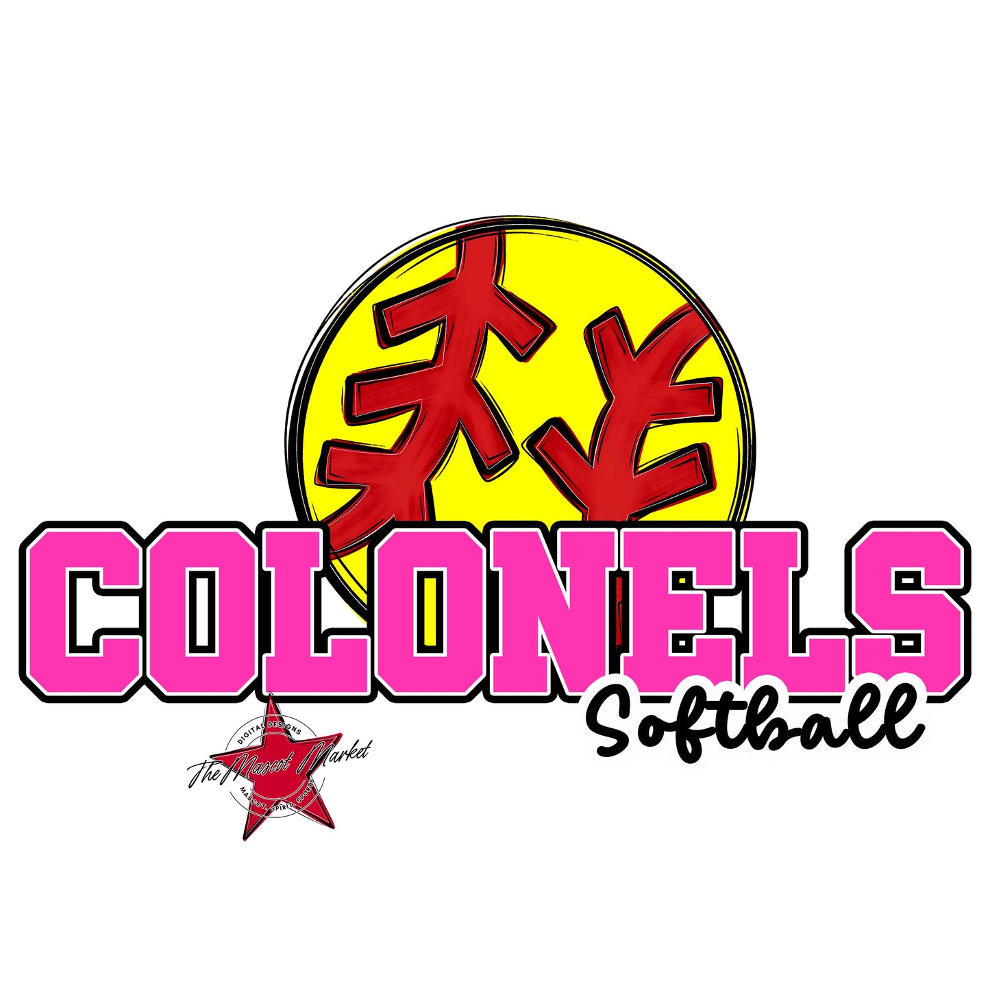 Colonels Varsity Softball-Pink