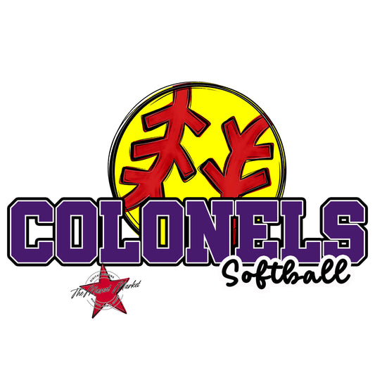 Colonels Varsity Softball-Purple