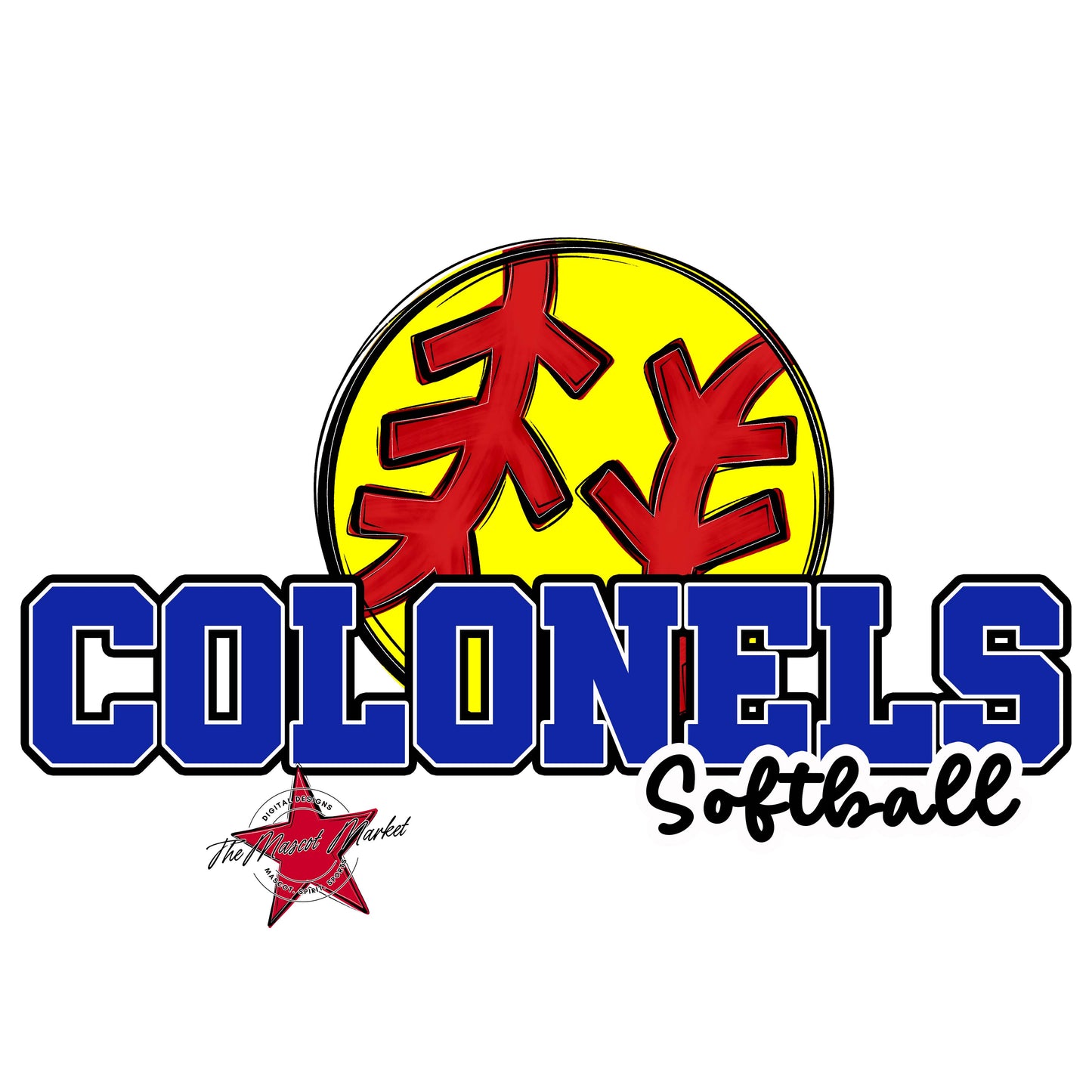 Colonels Varsity Softball-Royal Blue