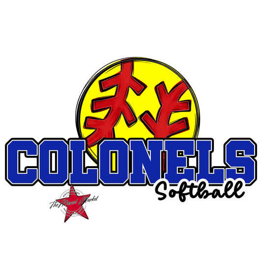 Colonels Varsity Softball-Royal Blue