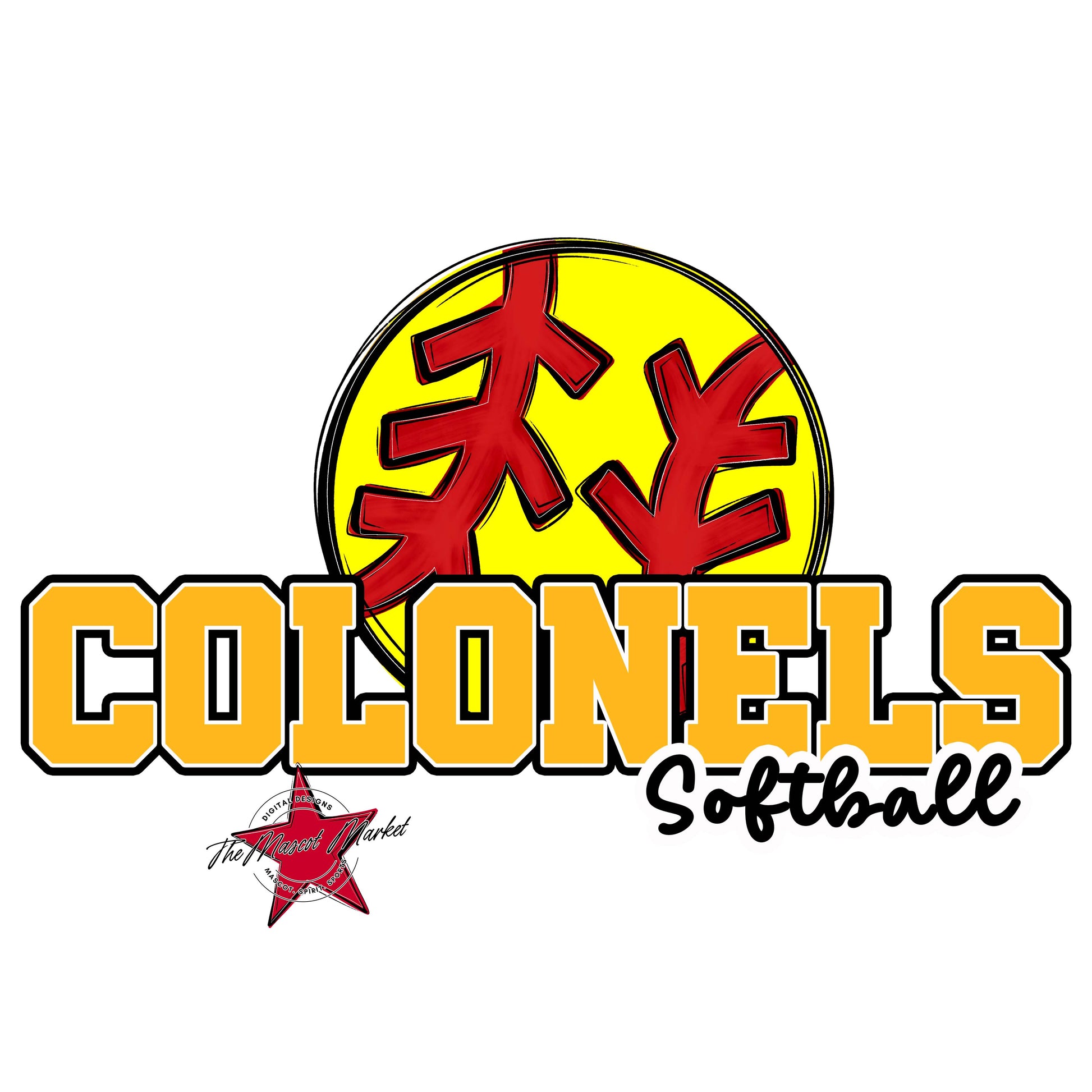 Colonels Varsity Softball-Yellow
