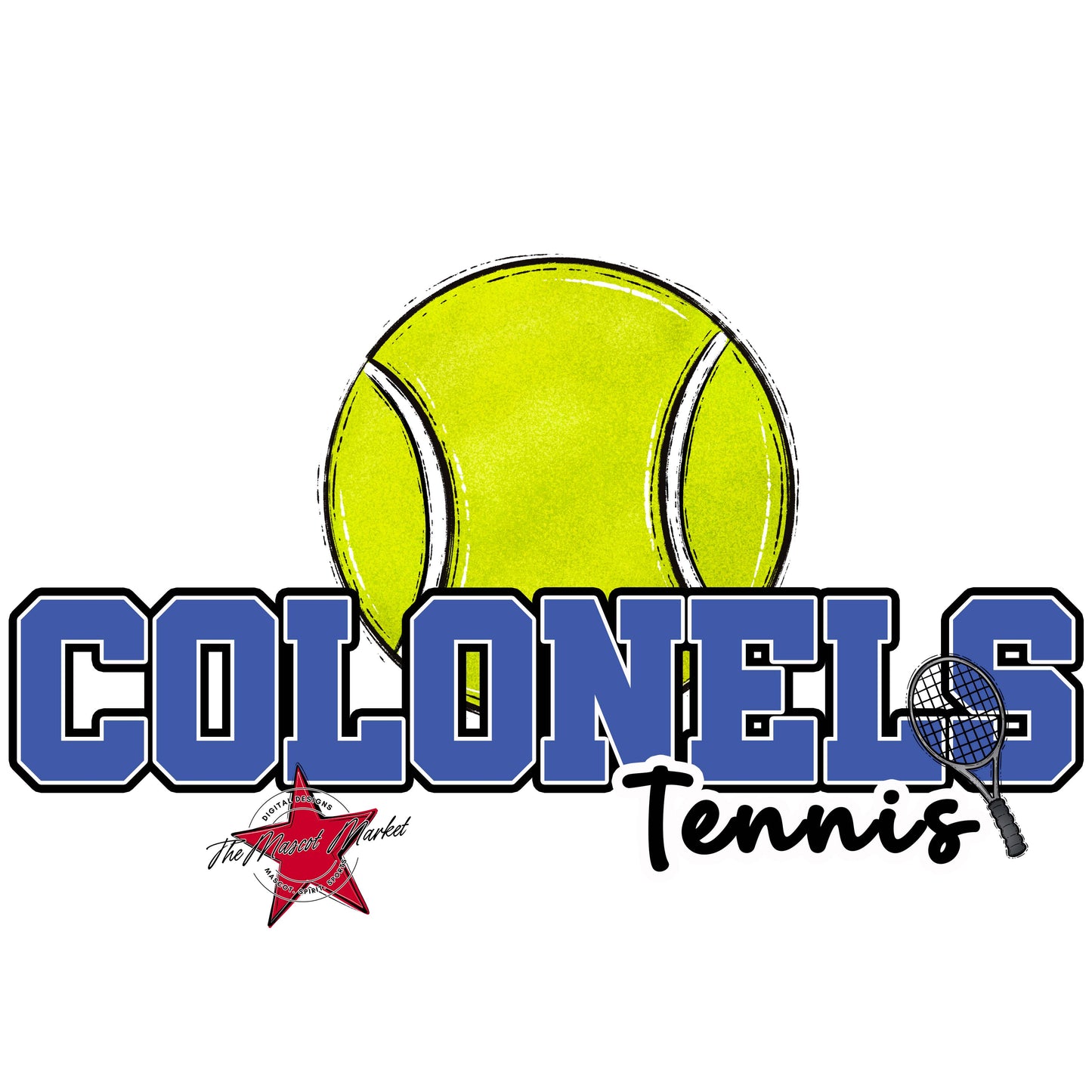 Colonels Varsity Tennis-Off Blue