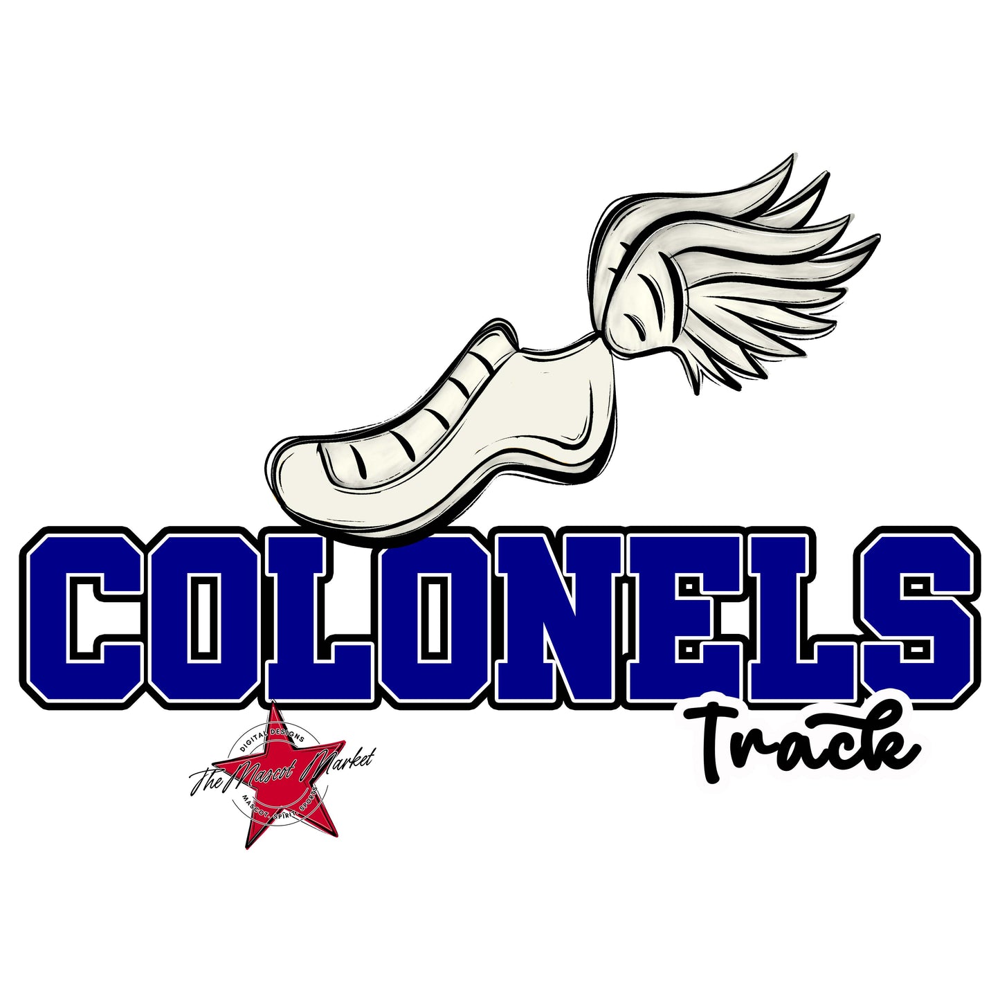 Colonels Varsity Track-Blue