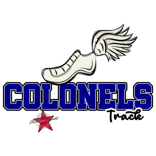 Colonels Varsity Track-Blue