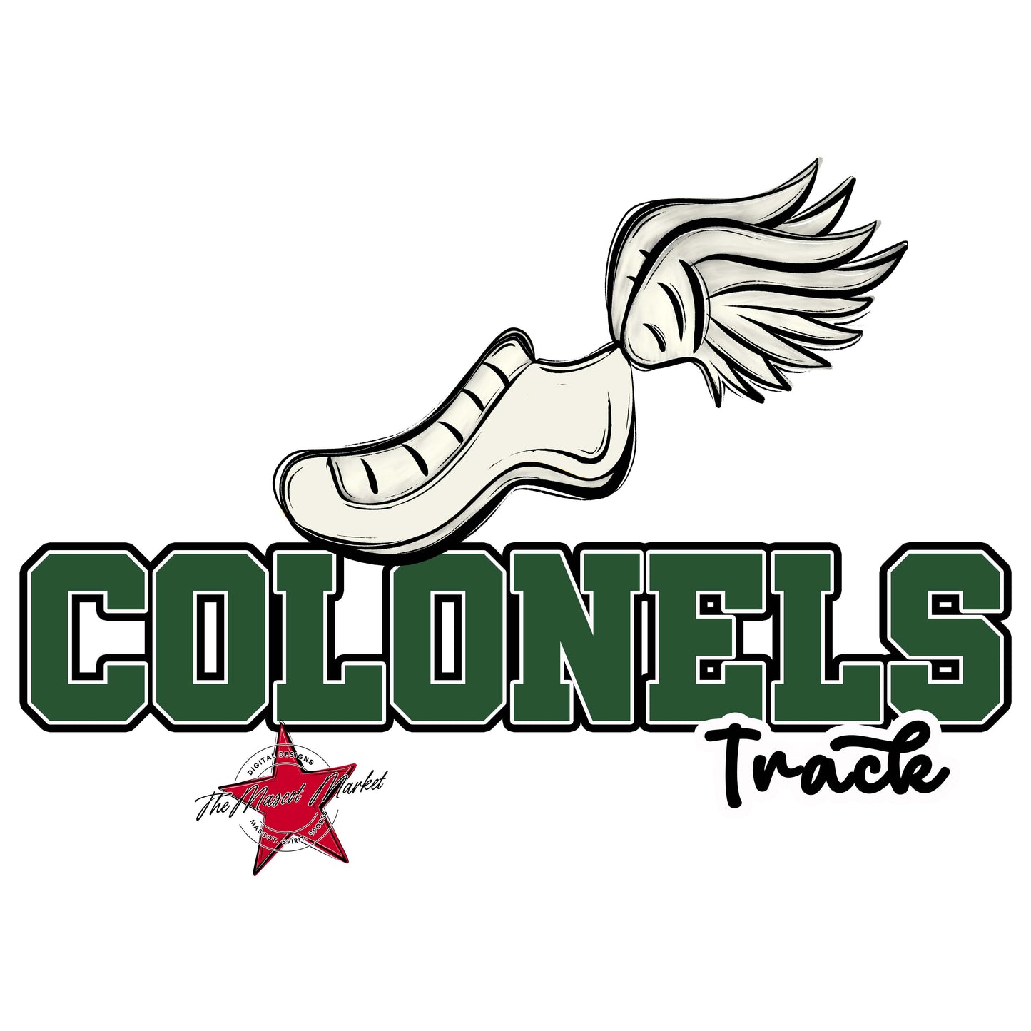 Colonels Varsity Track-Green
