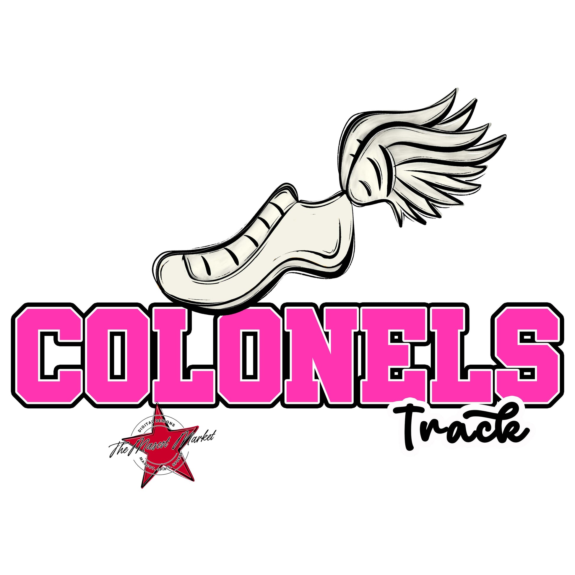 Colonels Varsity Track-Pink