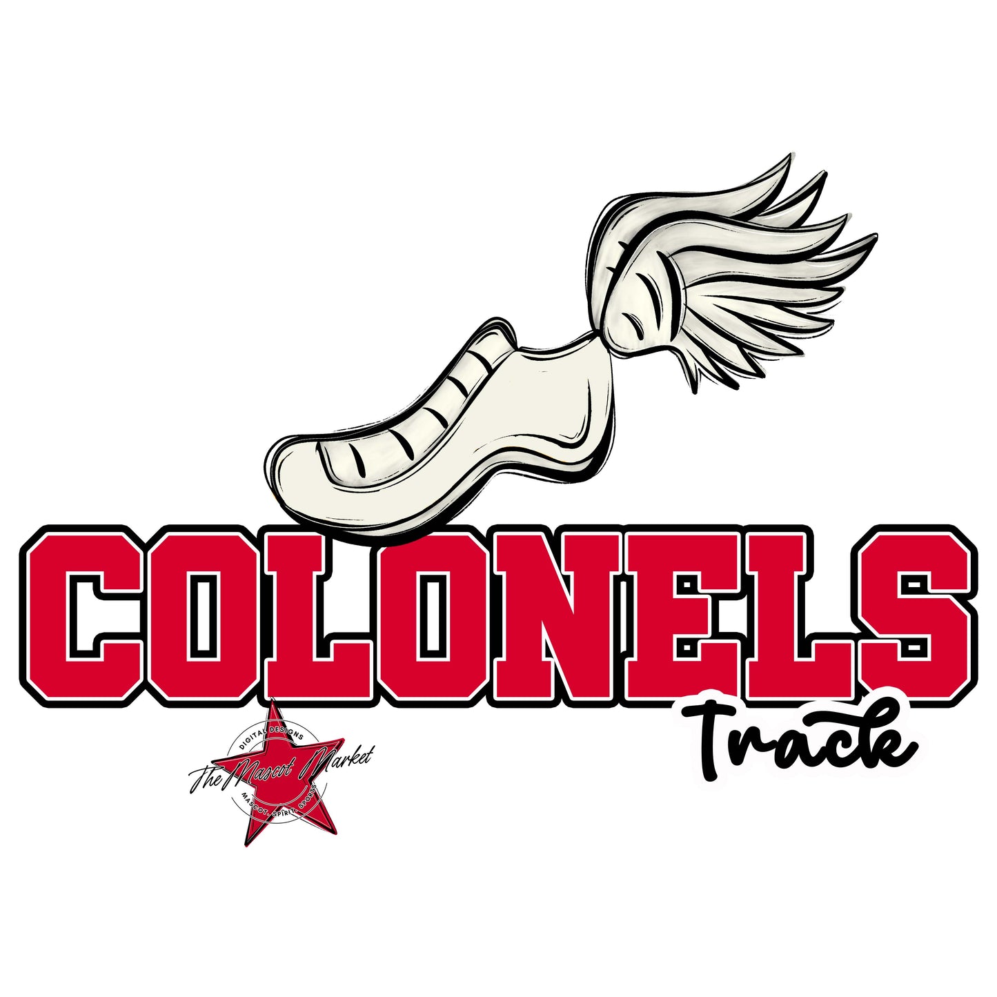 Colonels Varsity Track-Red
