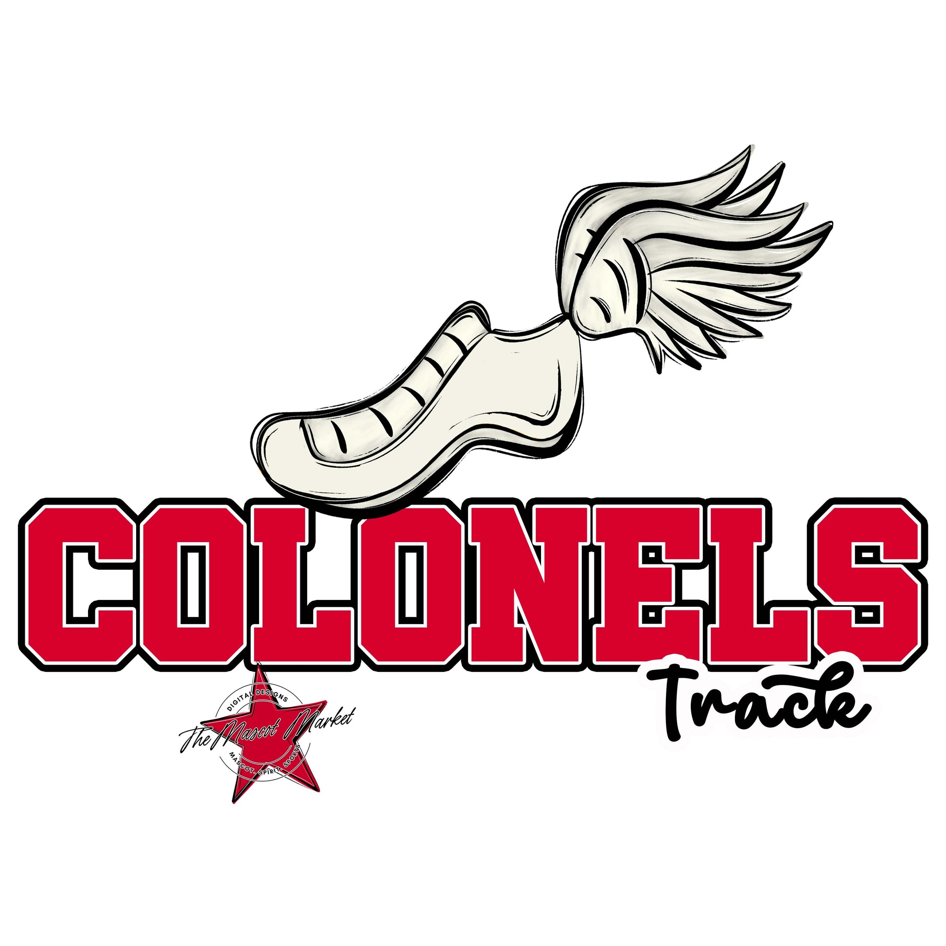 Colonels Varsity Track-Red