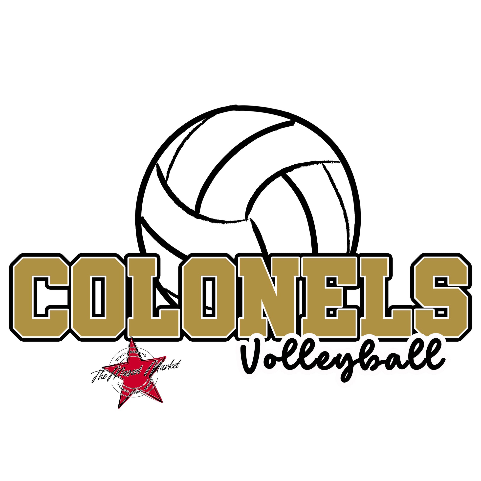 Colonels Varsity Volleyball-Gold