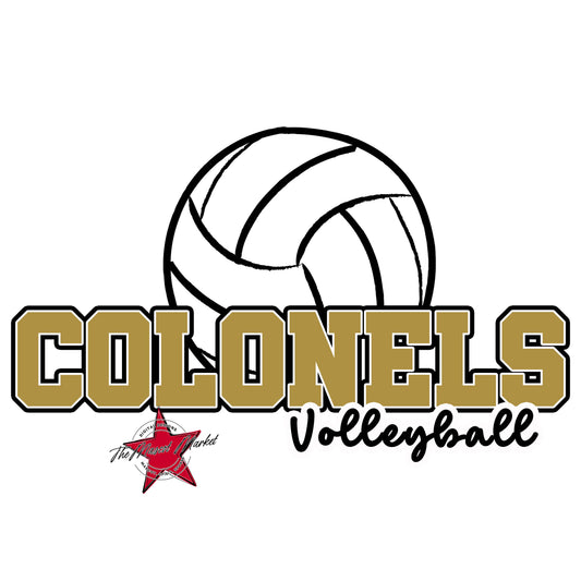 Colonels Varsity Volleyball-Gold