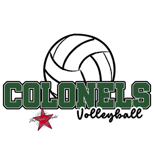 Colonels Varsity Volleyball-Green
