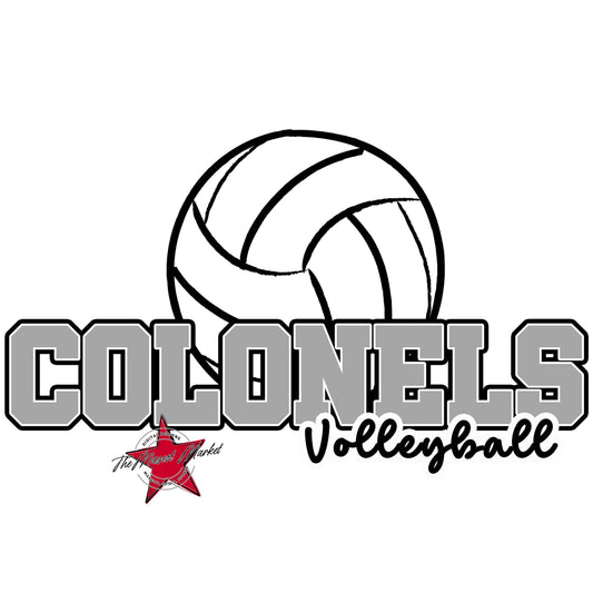 Colonels Varsity Volleyball-Grey