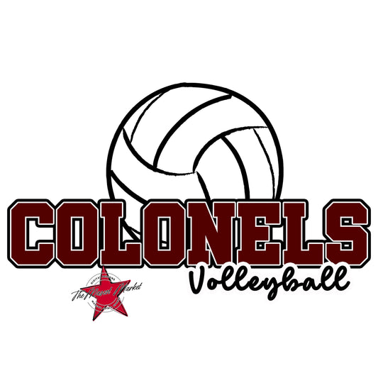 Colonels Varsity Volleyball-Maroon