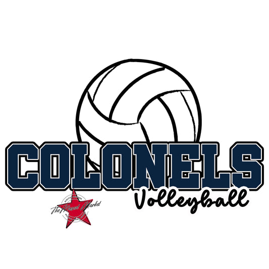 Colonels Varsity Volleyball-Navy