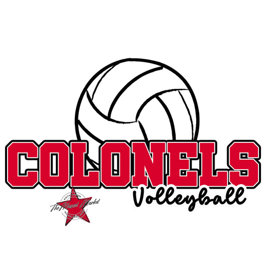 Colonels Varsity Volleyball-Red