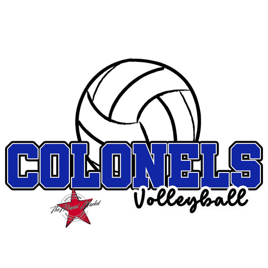 Colonels Varsity Volleyball-Royal Blue