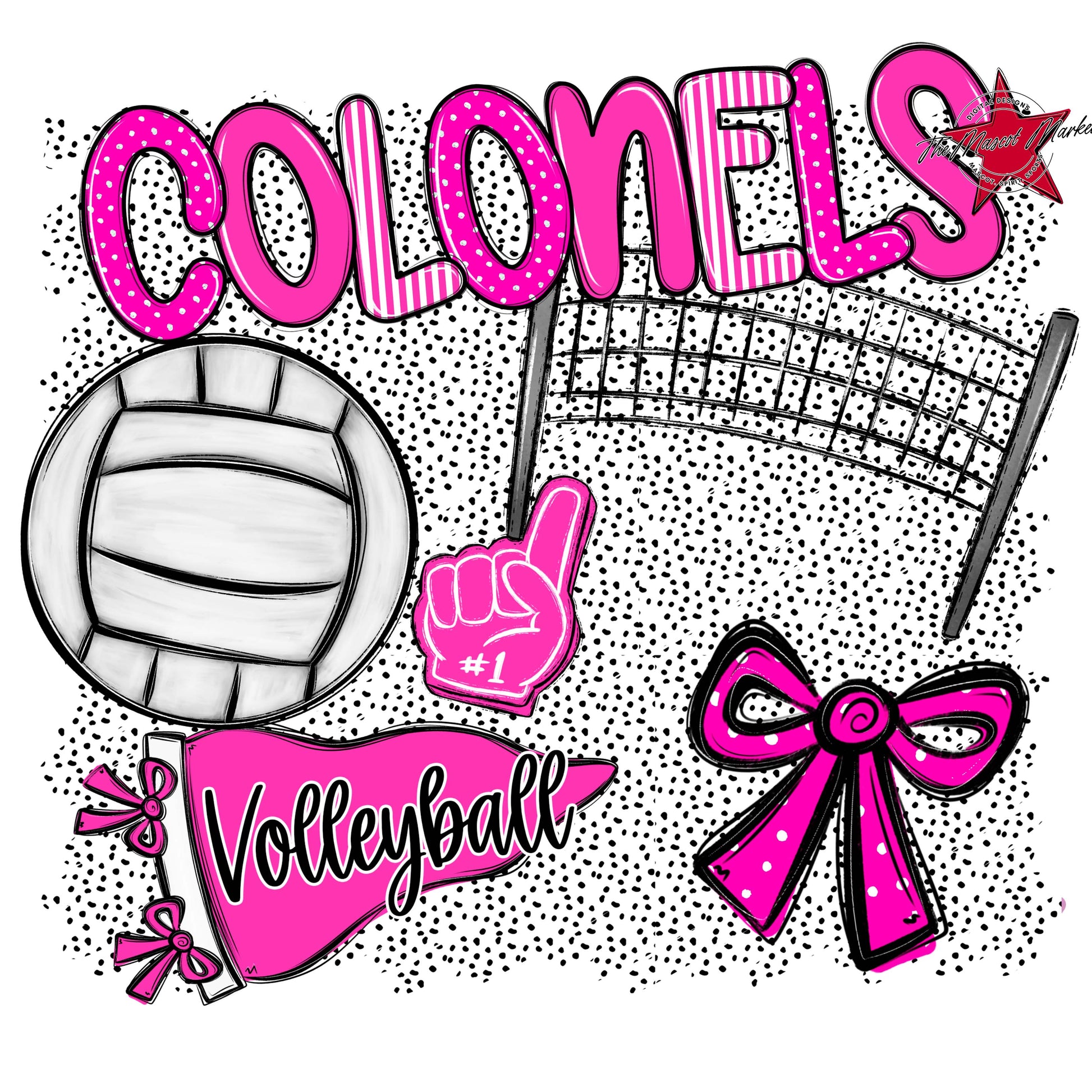 Colonels Volleyball Spirit-Pink