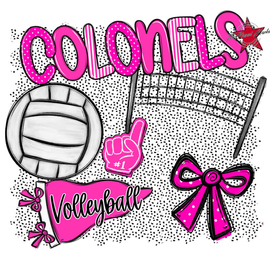 Colonels Volleyball Spirit-Pink