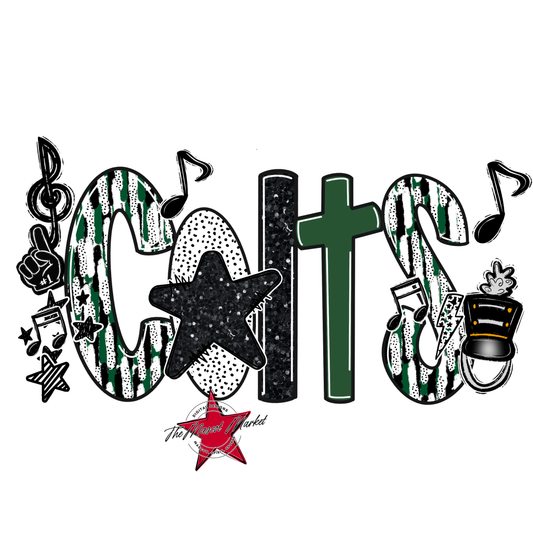Colts Band Scrape-Green
