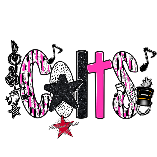 Colts Band Scrape-Pink